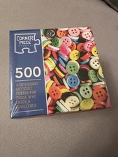 Really Hard Jigsaw Puzzle 500 Piece – Colourful buttons Design – ideal gift 