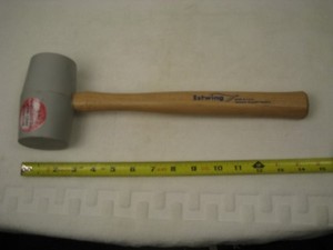 ESTWING US Made Rubber Mallet - 18 Oz No-Mar Hammer with Bounce Resistant Head