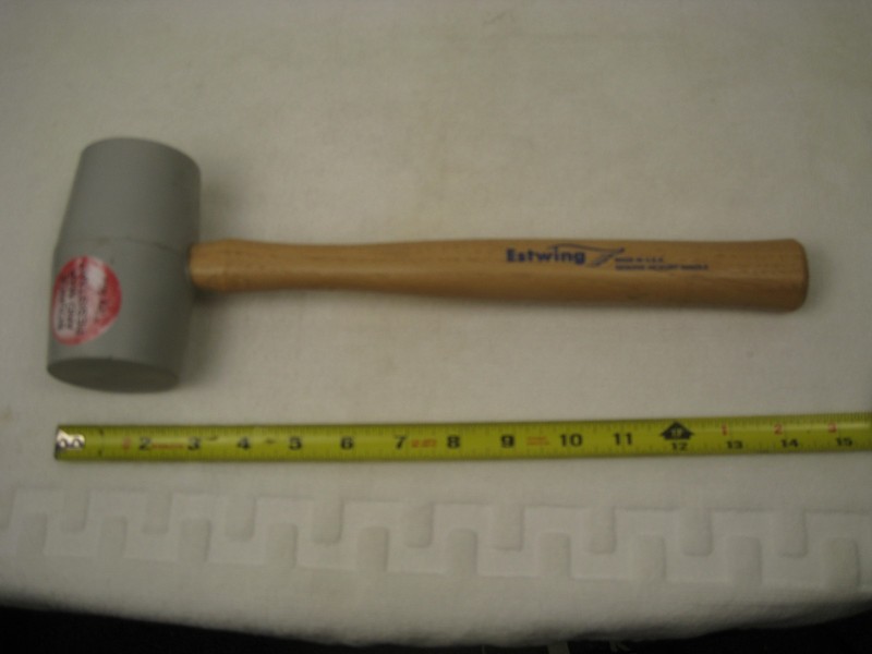 ESTWING US Made Rubber Mallet - 18 Oz No-Mar Hammer with Bounce Resistant Head
