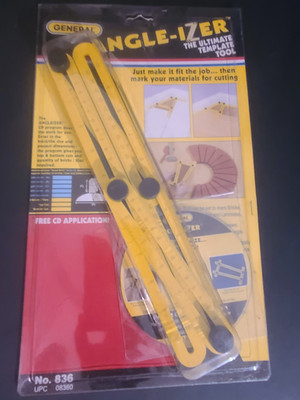GENERAL TOOLS 836 Angle-izer Template Tool Angle-izer Layout Guide WITH CD