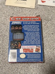 NES Games CIB LOT of 2 - Jeopardy Junior and Wheel of Fortune Family Edition