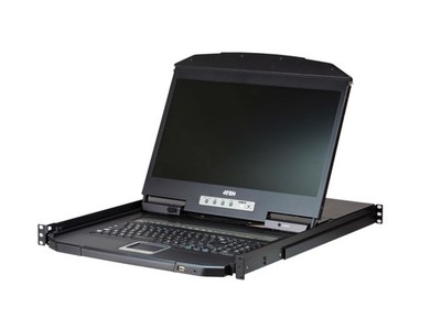 Aten CL3108NX 8-Port PS/2-USB VGA Single Rail WideScreen LCD KVM Switch