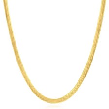 14K Gold 4.2mm Snake Chain Solid Links 16"-20"