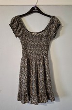 Urban Outfiters Skater Floral Elasticated Waist Short Summer Dress UK 8 VGC