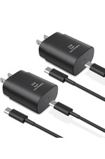 Type C Charger Fast Charging,2Pack 25W Super Fast USB C Charger Block with 6Ft U