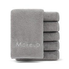 Arkwright Makeup Towels-Pack of 6 Ultra Soft Gentle Microfiber,13 x 13 in,Black