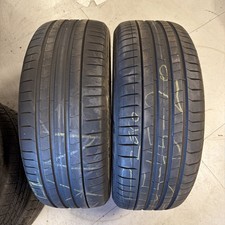 245/45/20 X2 Matching Pair Pirelli P Zero VOL 5.5-6mm Tread Repaired Tyres