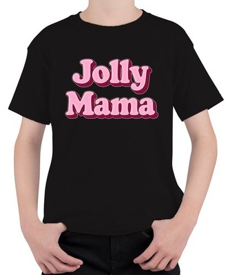 Jolly Mum Gift For Mum Mothers Day Retro Lettering Pink Unisex Kids T-Shi