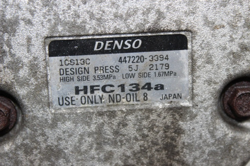 Aircocompressor Denso 10S13C, 447220-3394 Suzuki Liana ER 1.6 Bj.07 - Afbeelding 4 van 4