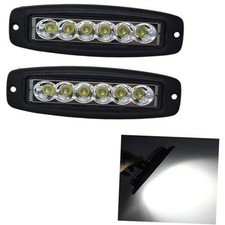 7 Inch Flush Mount Bumper Off Road LED Spot Light Driving 2 pcs Spot Beam