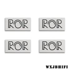 ROR Audio Research Speaker Custom Made Aluminum logo Badge 50mm(1.96"X20mm(0.78"