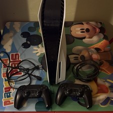 Sony PlayStation 5 Blue-ray Disc Edition Console White with 2 Controllers&Cables