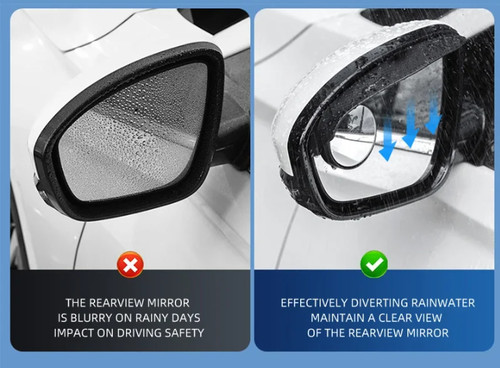 2X Accesorios Espejo Retrovisor Lateral Lluvia Cejas Protector Parasol para Land Rover - Imagen 9 de 14