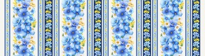 Floral Fabric By Yard Bee Kind Flower Stripe Cotton Timeless Treasures CD3257