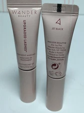 2-PC WANDER Beauty Upgraded Lashes Treatment Mascara JET BLACK Mini Size No Box