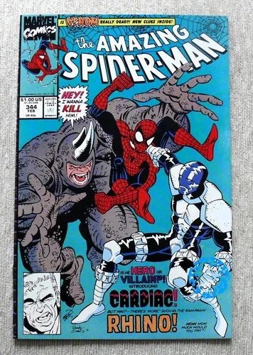 Amazing Spider-Man #344 (Marvel 1991) 1st app Cletus Kasady (Carnage); VF