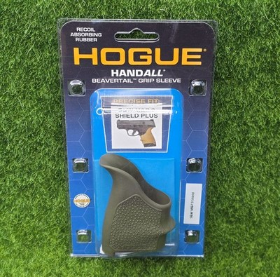 Hogue HandALL Beavertail Rubber Grip Sleeve S&W M&P 9 Shield Plus, ODG - 18411