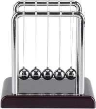 Small Newtons Cradle, 5 Physical Swinging Balls Educational Toy Balance Magnetic