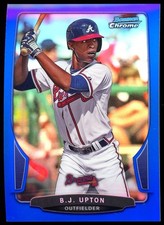 2013 Bowman Chrome Blue Refractor #142 B.J. Upton /250