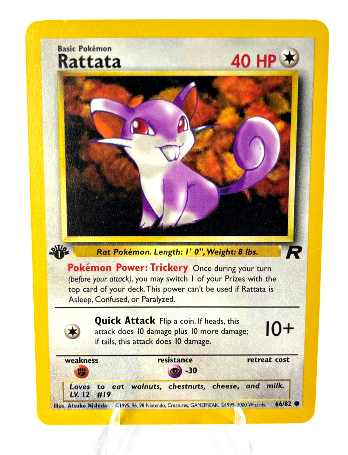 1st Edition Rattata 66/82 - Team Rocket - Common - Pokemon - NM