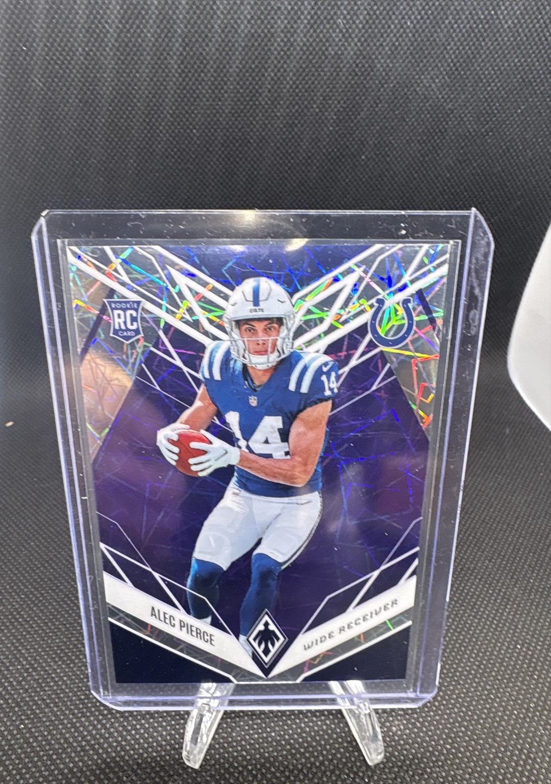 2022 Panini Phoenix - Rookies Alec Pierce #121 Purple Lazer /99 (RC)
