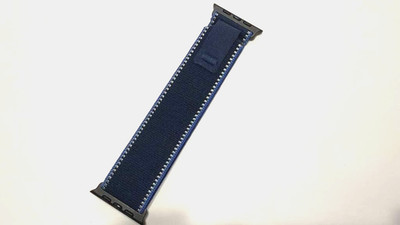 Generic Watch Band 49mm Apple Ultra 1, 2 & 3 Black Titanium. Trail Loop Blue