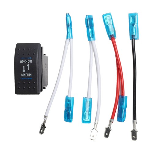 Interrupteur à bascule LED bleu facile à installer pour voitures camping-car e - Photo 3 sur 12