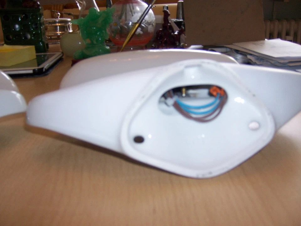 Wilhelm Wagenfeld Keramik-Lampe 6111, 2 Stück, Original 50er, Spiegellampen - Bild 4 von 4