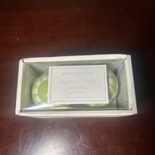 Pottery Barn Kids Graphic Stripe Curtain Finals Green Set Of 2 Home Decor