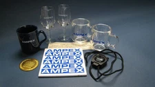 Vintage & Unused Batch of AMPEX Employee Memorabilia Mugs & More: 8 Pieces