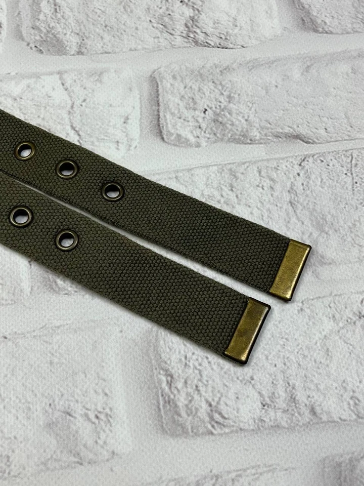 Muito raro! Vintage 00s Diesel Cinto Duplo Algodão Militar Y2k Masculino Tamanho 110 cm - Imagem 4 de 4