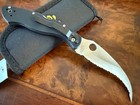 Spyderco Knife Civilian Black G10 VG-10 Serrated Edge C12GS DEMO MODEL — photo 2