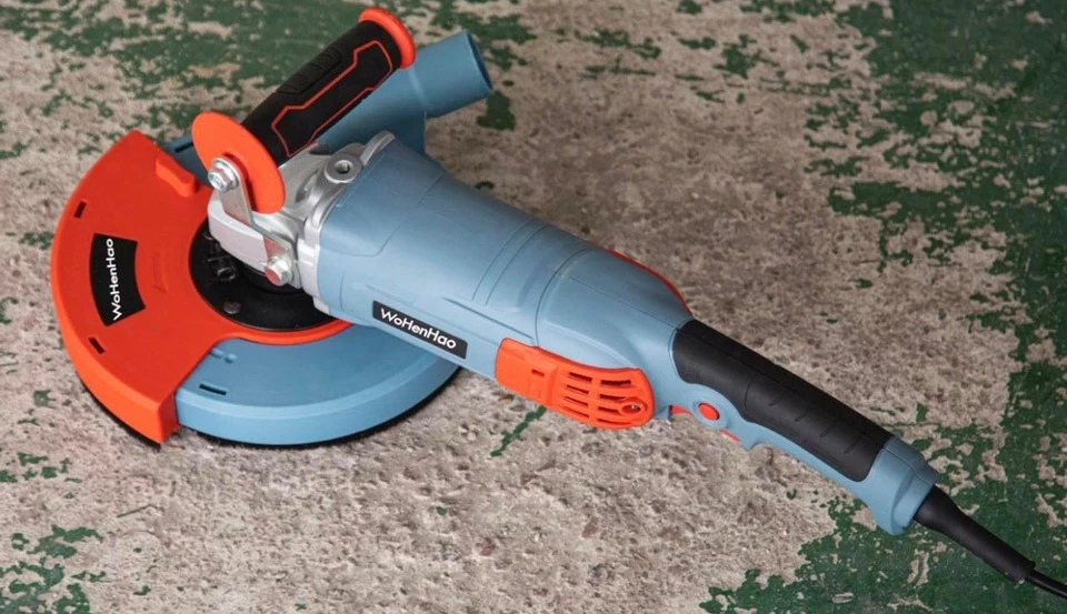 Conjunto de moedor de concreto 7 polegadas com mortalha de extração de poeira e rebolo de diamante - Imagem 2 de 4