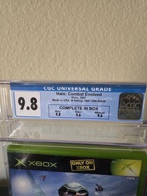 Halo: Combat Evolved (Xbox, 2001) Complete CIB 9.8 CGC Graded 1st Print VGA PSA