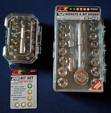 Performance Tool 20245/W9046 - 28 pc.Magnetic Bit Set - 52 pc.Socket and Bit Set
