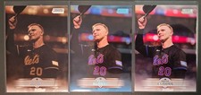 2025 STADIUM CLUB 3 CARD PETE ALONSO LOT #155 BASE LIGHT BLUE AND SEPIA