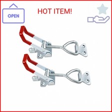 2 PCS Heavy Duty Toggle Clamp Latch 4003 Adjustable Latch Hardware, 1320Lbs Hold
