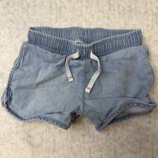 Cat  Jack Blue Cotton Pull-On Drawstring Shorts Elastic Waist, 4T