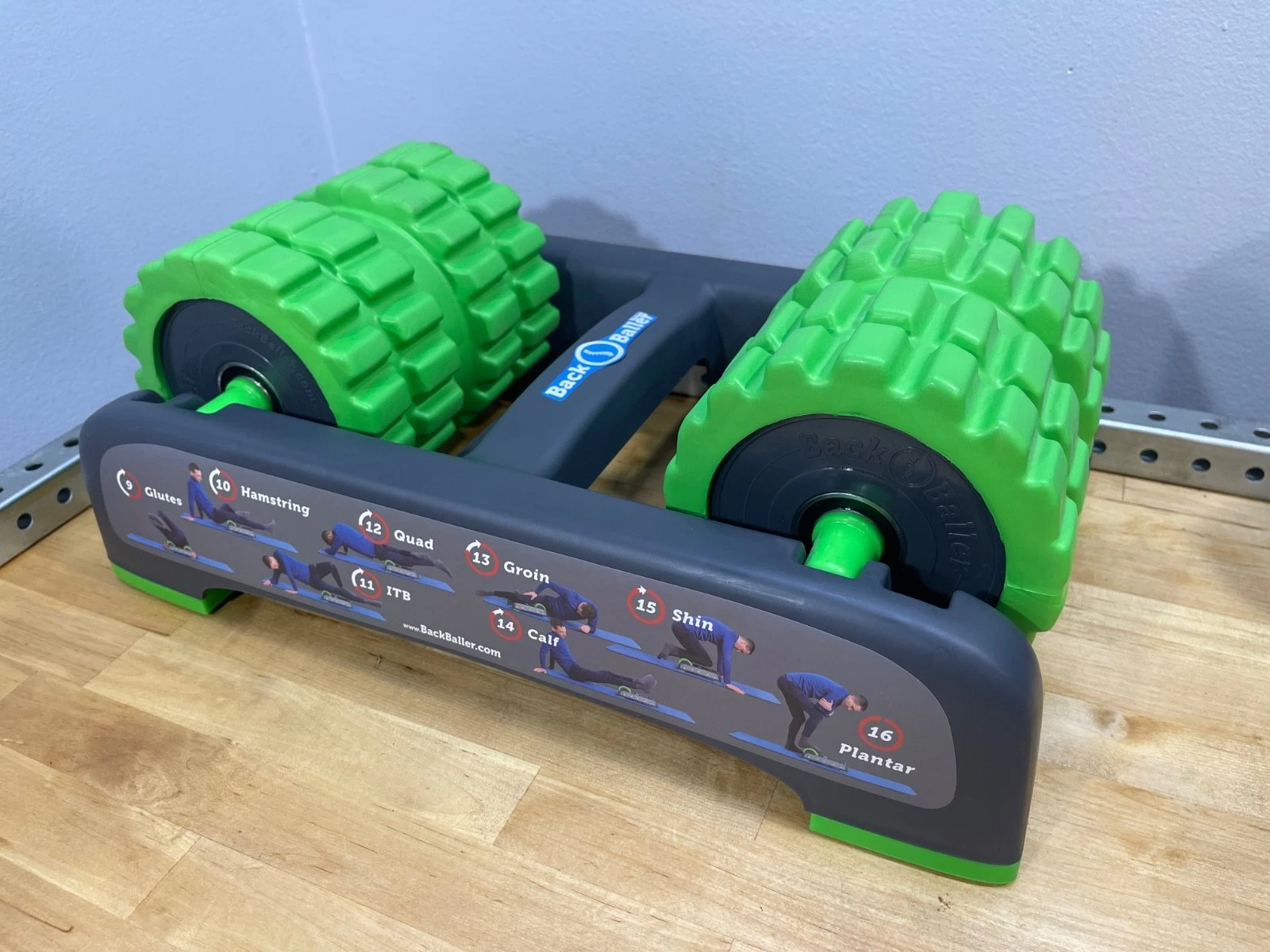 NEW Back Baller Dual Mounted EVA Ridged Foam Roller