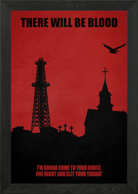 There Will Be Blood Gerahmtes Wandbild Poster Leinwanddruck Bild