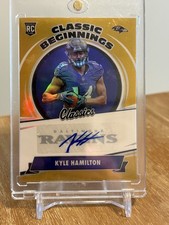 2022 Panini Classics-Classic Beginnings Kyle Hamilton Gold /50 (RC) Ravens