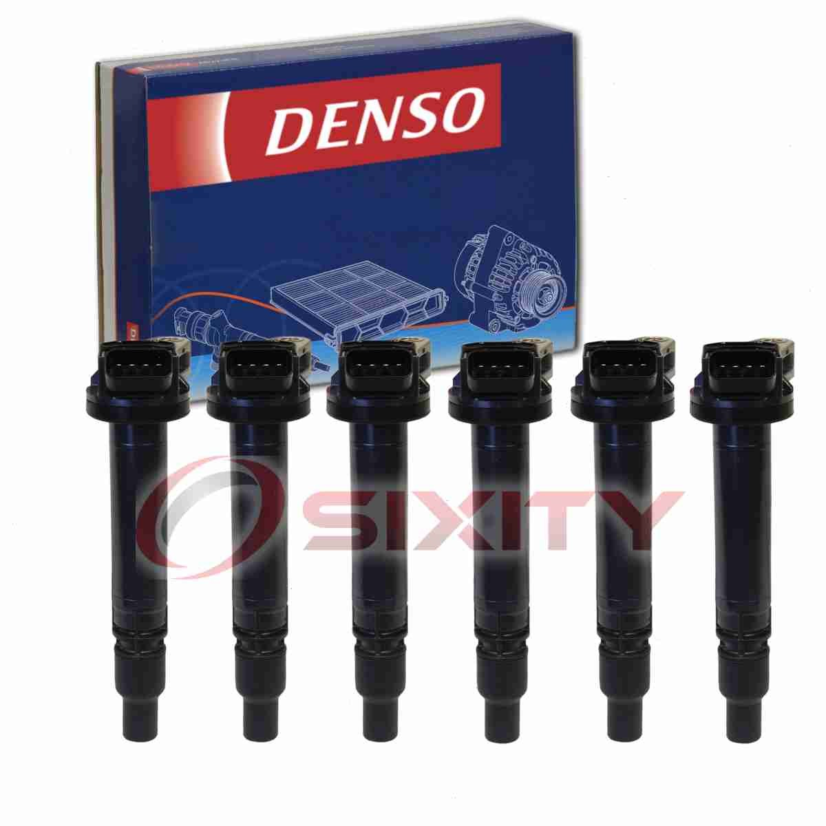 6 pc Denso Direct Ignition Coils for 2010-2014 Toyota FJ Cruiser 4.0L V6 lz