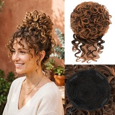 Afro Puff Ponytail Thick Kinky Curly Drawstring Ponytail Extension for Women Bun
