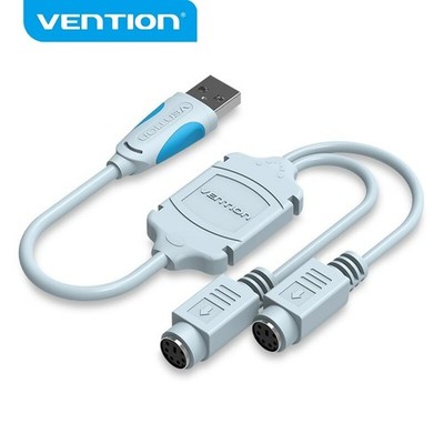 Dynamode USB to 2 PS2 Active Adaptor Extension Cable For Keyboard & Mouse