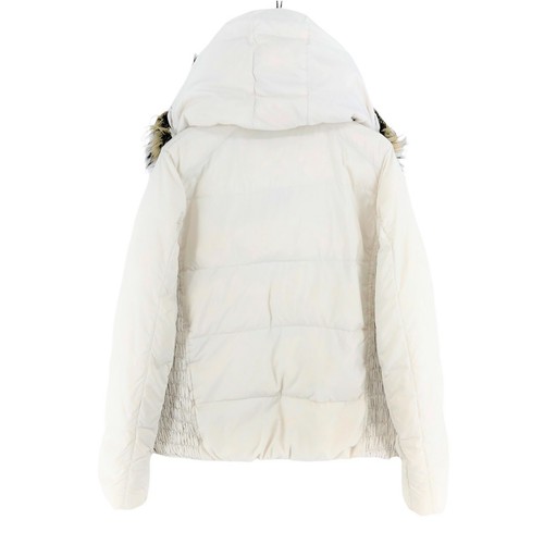 Wrangler Blanco con Capucha Abajo Acolchado Abrigo Chaqueta Talla L - Imagen 3 de 10