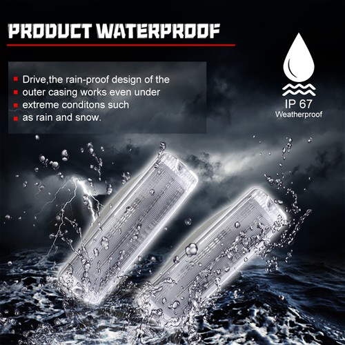 Luz de señal de giro transparente para 91-93 Dodge serie D/W D150 D250 D350 W150 W250 W350 - Imagen 5 de 8
