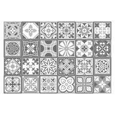 Tile Transfers Stickers Wall Vintage Mosaic Self-Adhesive Kitchen Peel and Stick