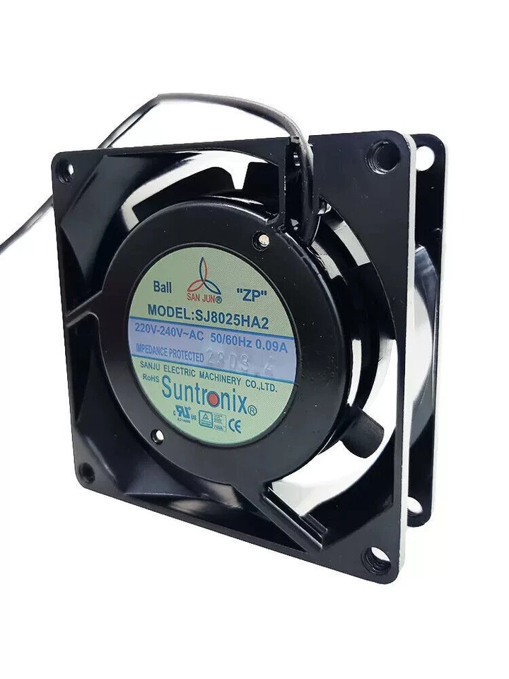 SANJUN SJ8025HA1 110V 0.14A 8025 Industrial Chassis Cooling Fan Original New - Bild 3 von 4