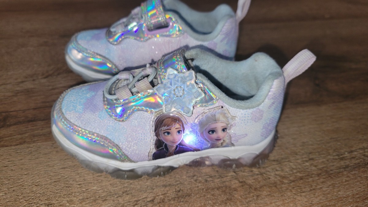 Disney's Frozen Anna and Elsa Toddler Girls' Light-Up Shoes - Main Image