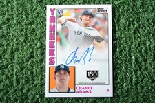 Chance Adams 2019 Topps 1984 Autographs 150th Anniversary Gold Auto RC /150